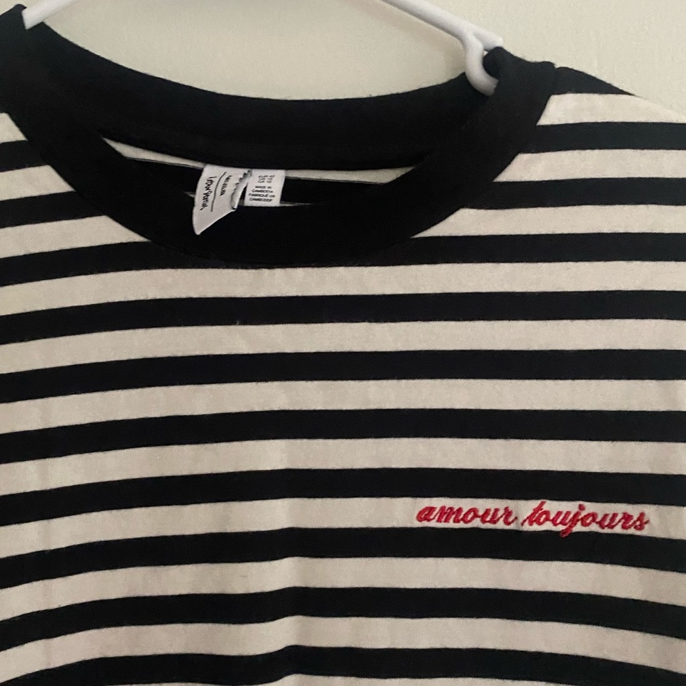 &Other Stories Stripped Long Sleeve French Shirt